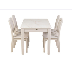 Bộ bàn ăn gỗ hòa phát 4 chỗ ngồi Hòa Phát HGB66B + 4HGG66