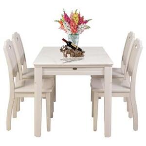 Bộ bàn ăn gỗ hòa phát 4 chỗ ngồi Hòa Phát HGB66B + 4HGG66