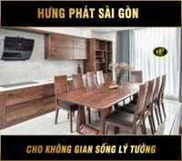 Bộ Bàn Ăn Gỗ Óc Chó 8 Ghế Hiện Đại TM-20