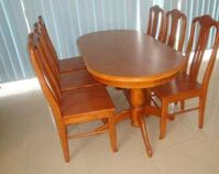 Bộ bàn ăn gỗ xoan đào 04
