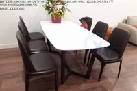 BỘ BÀN ĂN GRACE 6 GHẾ KHÔNG TAY X HOME Hà Nội XHOME6609