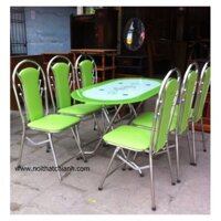 Bộ bàn ăn khung Inox - NT Xuân Hòa