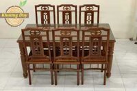 Bộ bàn ăn kiểu Nhật ghế tròn KN17