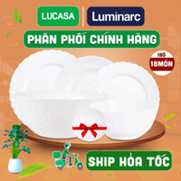 Bộ Bàn Ăn Thủy Tinh Luminarc Trianon Tô Chén Đĩa 18 Món - BODILI18M | Phân Phối Chính Hãng