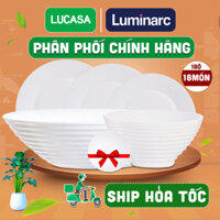 Bộ Bàn Ăn Thủy Tinh Luminarc Harena Tô Chén Đĩa 18 Món - BODIHA18M | Phân Phối Chính Hãng