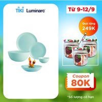 Bộ Bàn Ăn Tô Chén Đĩa Thuỷ Tinh Cường Lực Luminarc Turquoise 12 món - LUDILITUR12M