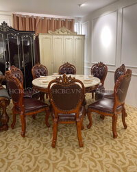 Bộ Bàn Ăn Tròn Đốn Tim Bao Gia Chủ  BA-888