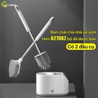 Bộ bàn chải, cây lau, chổi cọ nhà vệ sinh, bồn cầu PIKUP bộ cọ nhà vệ sinh 2 món dễ lau chùi
