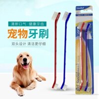 Bộ bàn chải đánh răng cho chó Golden Retriever Bichon, bàn chải đánh răng cho mèo, loại bỏ mùi hôi miệng, dụng cụ vệ sinh răng miệng cho chó mèo
