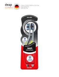 Bộ Bàn Chải Đánh Răng Colgate 360 Charcoal Spiral Lông Chải Siêu Mềm Xoắn Kép Phủ Than 2 Cây DEEP30 www.yeuhangduc.vn sẵn sàng cho bạn