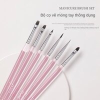 Bộ Bàn Chải Trọn Bộ Bút Vẽ Móng Kiểu Nhật Bản, Bút Vẽ Sơn, Dụng Cụ Đặc Biệt Cho Tiệm Làm Móng Cao Cấp
