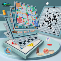 Bộ Bàn Cờ Đa Năng 9in1 Cờ Vua, Cờ Tướng, Cờ Cá Ngựa, Cờ Tỉ Phú, Cờ Caro Kích Thước Lớn - Đồ Chơi Rèn Luyện Tư Duy Cho Bé