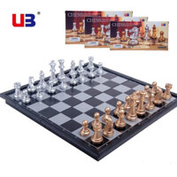 Bộ bàn cờ vua 25cm (vàng bạc)