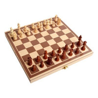 Bộ bàn cờ vua bằng gỗ sang trọng gọn nhẹ 30x30cm có thể gấp gọn - Đồ chơi thông minh cho bé Beosmart
