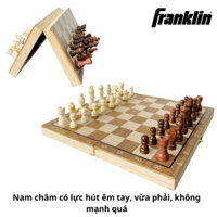 Bộ Bàn Cờ Vua Vân Gỗ Sồi Nam Châm Cao Cấp size 39cm Chống Bụi cung cấp bởi Franklin