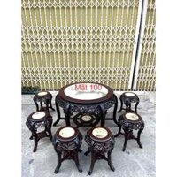 Bộ bàn đôn mai gỗ gụ( 6 món)