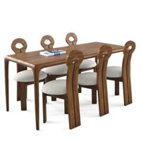 Bộ bàn ghế ăn 6 chỗ - BOLDING - NEVA - N