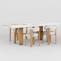 Bộ bàn ghế ăn | Granite chair & DOU table