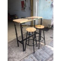 Bộ bàn ghế bar,bàn bar dài 1m,bàn làm theo kích thước