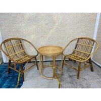 Bộ bàn ghế cafe_ bộ bàn ghế tre( 2 ghế 1 bàn)