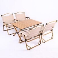 Bộ Bàn ghế cafe gấp gọn - Bàn ghế dã ngoại xếp gọn đi du lịch, dã ngoại decor ngắm cảnh uống cafe chill