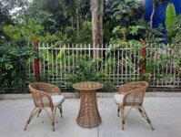 Bộ Bàn Ghế Cafe Giả Tre Ngoài Trời RADS-247A