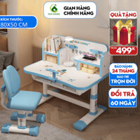 Bộ bàn ghế chống gù chống cận cho học sinh bàn học thông minh điều chỉnh độ cao c09