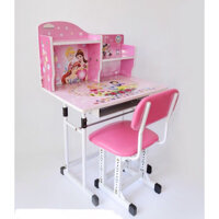 Bộ bàn ghế có hộc bàn cho bé 50x70 cao  50cm - Hồng