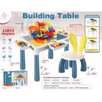Bộ Bàn Ghế Đa Năng Ghép Lego Tặng Kèm 81 Chi Tiết Lắp Ghép
