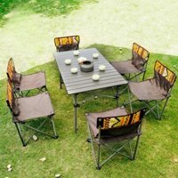 Bộ Bàn Ghế Dã Ngoại Gấp Gọn 6 Ghế ( hàng Amazon Mỹ )