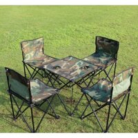 Bộ bàn ghế dã ngoại rằn ri size lớn