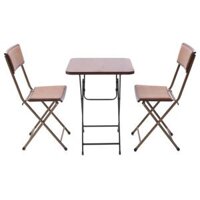 Bộ bàn ghế fansipan patio đệm da ( 1 bàn 4 ghế)