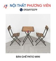 BỘ BÀN GHẾ FANSIPAN PATIO MINI GỌN NHẸ, TIỆN NGHI