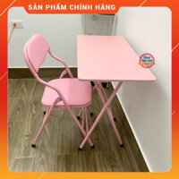 Bộ bàn ghế gấp gọn đa màu sắc siêu đẹp dành cho sinh viên học sinh