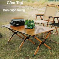 Bộ Bàn Ghế Gấp Ngoài Trời, Bàn Cuộn Trứng, Bàn Ghế Cắm Trại Di Động Đi Biển, Bàn Ăn Dã Ngoại Thư Giãn Cắm Trại Trọn Bộ
