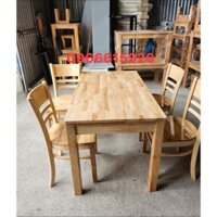 Bộ bàn ghế gỗ cao su dùng cho quán ăn_ nhà hàng - quán cafe