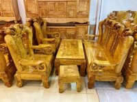 Bộ Bàn Ghế Gỗ Dổi 6 Món Tay 14