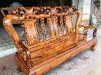 Bộ bàn ghế gỗ gụ ta Quảng Bình 6 món tay 12 vân VIP