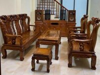 Bộ bàn ghế gỗ gụ ta tay 10