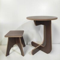 Bộ bàn ghế gỗ lắp ghép chắc chắn, dễ tháo lắp ( Btr50Gv29 )