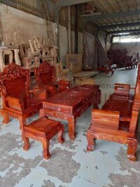 Bộ bàn ghế gỗ lim Hoàng Gia