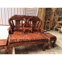 Bộ bàn ghế gỗ lim tay voi phòng khách giá thật