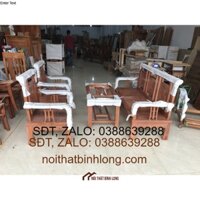 Bộ bàn ghế gỗ xoan phòng khách