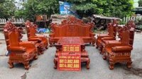 Bộ bàn ghế hoàng gia louis tân cổ điển gỗ hương đá chân 18 tay 22 ( Anh Minh - Buôn Mê Thuột - ĐăkLăk)