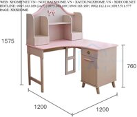 BỘ BÀN GHẾ HỌC SINH BẰNG GỖ CHO BÉ X HOME SÀI GÒN XHOME3501