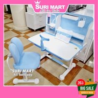 Bộ bàn ghế học sinh chống gù, chống cận A16+1122 cho bé - Bàn học thông minh 80cm