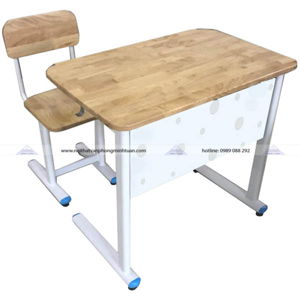 Bộ bàn ghế học sinh gỗ tự nhiên BHS25G