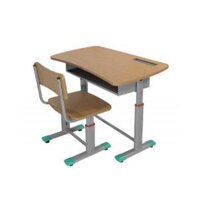 Bộ bàn ghế học sinh Juno Sofa NT 190 BHS03-V chân sắt 80 x 50 x 5576 cm