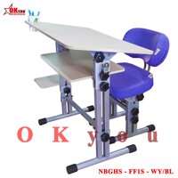 Bộ bàn ghế học sinh Okyou NBGHS FF1S  WY-BL