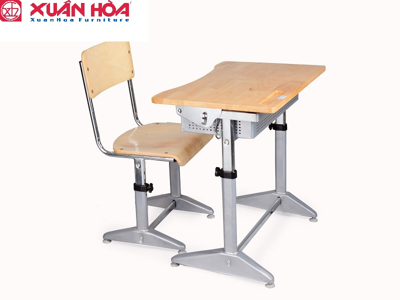 Bộ bàn ghế học sinh Xuân Hòa BHS-14-04CS